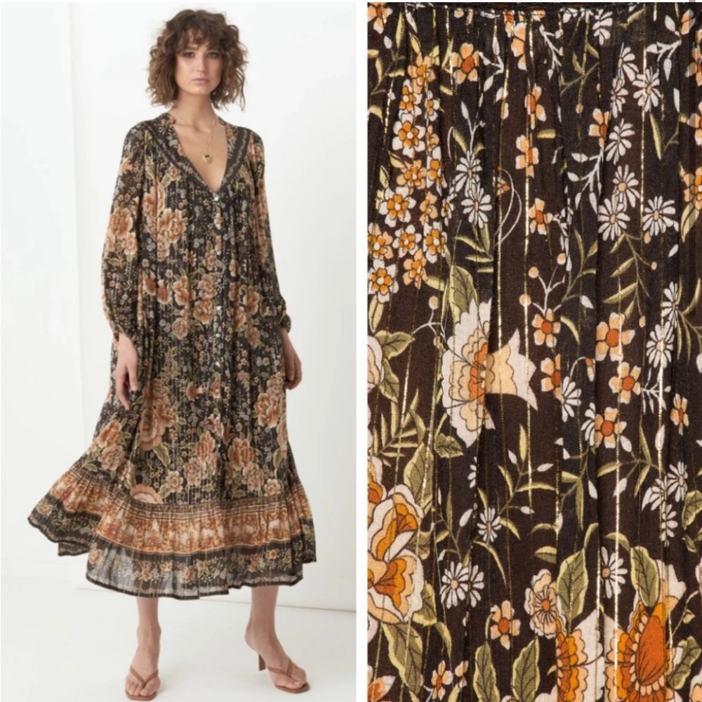 🍁🍂Spell x Free People Mystic Gown - Sz. L - NWT🍁🍂Fall Looks! 🎃 - Picture 10 of 11